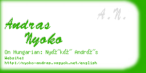 andras nyoko business card